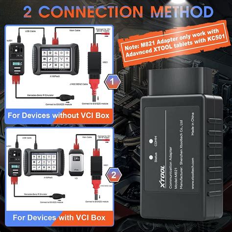 XTOOL M821 K Ey Programmer Fit For Benz For KC501 D8 D9 X100PAD3