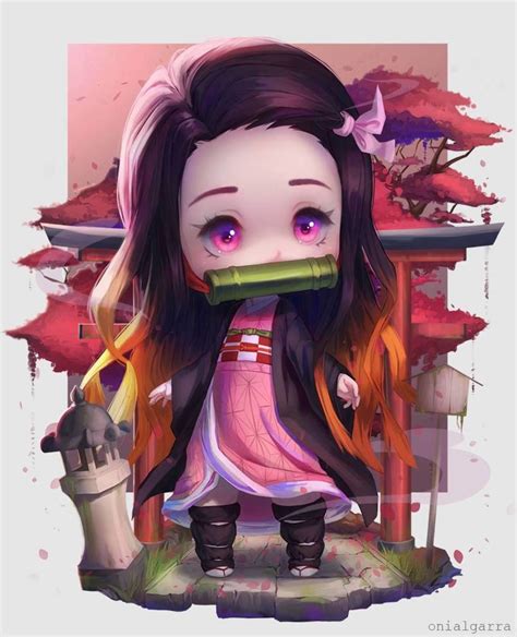 Chibi Nezuko Pixel Art