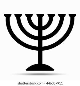 Menorah Symbol Judaism Illustration Isolated On Vector De Stock Libre