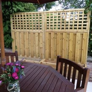 Bespoke Handmade Tetbury Trellis Planter Panel Privacy Screen Garden