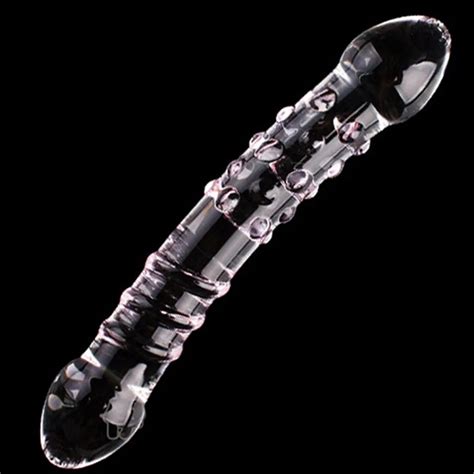 Double Sided Crystal Dildo Pleasure Wand G Spot Stimulation Glass Fake