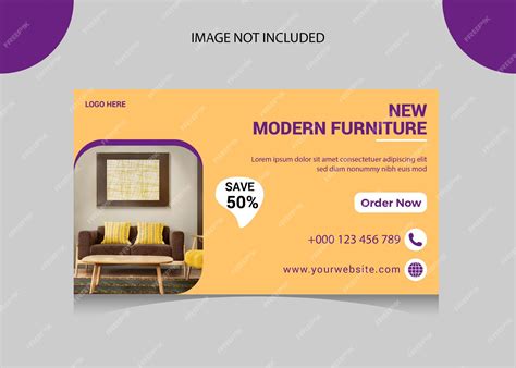 Premium Vector Creative Furniture Sale Promotion Facebook Cover Template