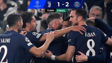 Juventus 1 2 Psg Champions League Resultado Goles Y Videos Tudn