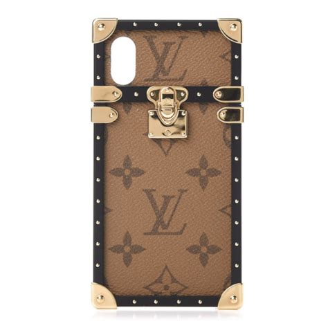 LOUIS VUITTON Reverse Monogram Eye Trunk IPhone X XS Case 787197