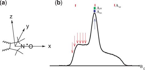 The A Tensor Frame And Epr Spectrum For A Nitroxide A A Nitroxide