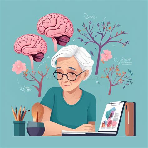 Memory Loss Due To Dementia Stock Illustration Illustration Of