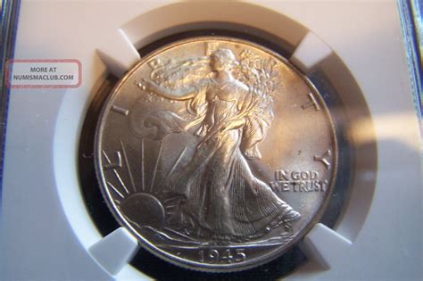 P Walking Liberty Half Dollar Ms Ngc