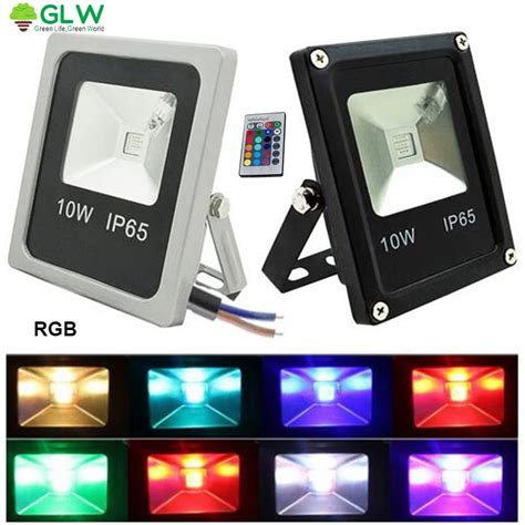 GLW Refletor RGB LED 10W 12V Flood Light With RGB Controller Outdoor