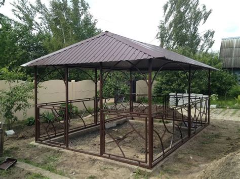 Прямоугольная беседка из металла - Металлообработка - ООО Металл Форт