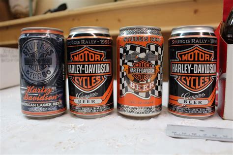 Lot Of Unopened Collectors Harley Davidson Sturgis Beer Cans 8 Great