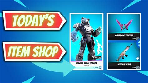 Mecha Team Leader Final Showdown Set In The Fortnite Item Shop Today Youtube