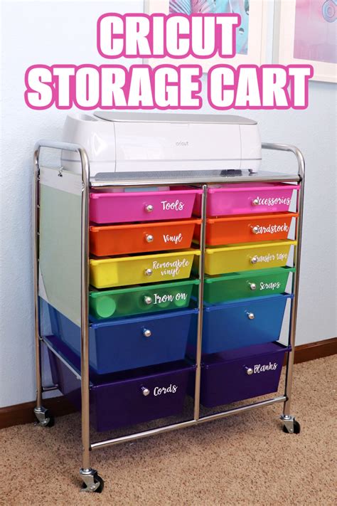 The Best Cricut Storage Cart for organizing your machine and materials ...