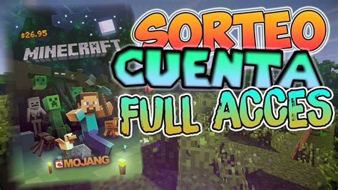 Sorteo Cuenta De Minecraft Premium Full Acces Importante Ver El Video