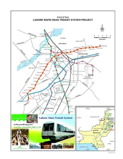 Lahore Rapid Mass Transit Rail Route Map Eproperty®