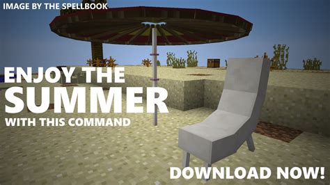 Summer Decorations In Only One Command Minecraft Map