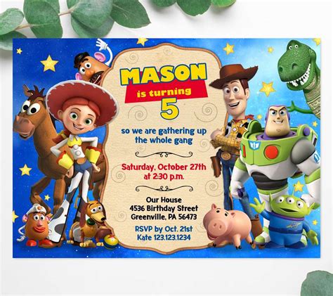 Free Printable Toy Story Party Invitations Printable Templates