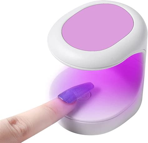 Aiscrofa Mini Uv Led Nail Lamp Portable Gel Light Mouse Shape Pocket