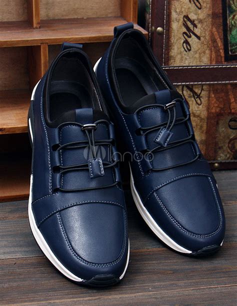 Black Leather Casual Shoes for Men - Milanoo.com