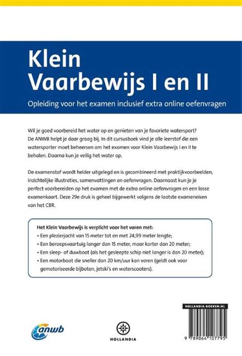 Cursusboek Klein Vaarbewijs I En Ii Online Examentraining Boek