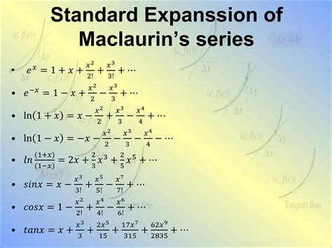 Taylors And Maclaurins Series Simple Ppt