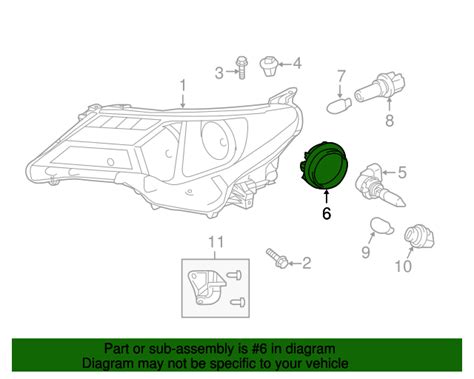 2013 2015 Toyota RAV4 Headlight Bulb Cap 81135 42520 Toyota Parts Center