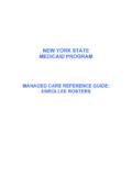 NEW YORK STATE MEDICAID PROGRAM New York State Medicaid Program