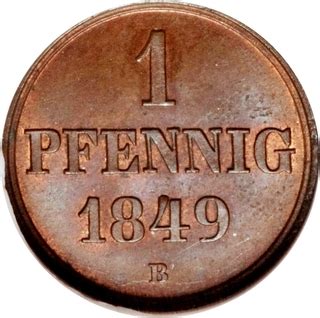 1 Pfennig Ernest August Reino De Hannover Numista