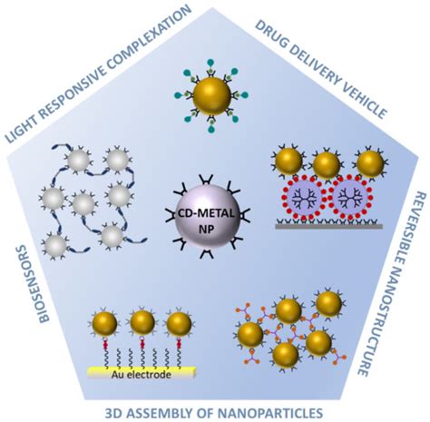 Molecules Free Full Text Self Assembly Of Cyclodextrin Coated Nanoparticlesfabrication Of