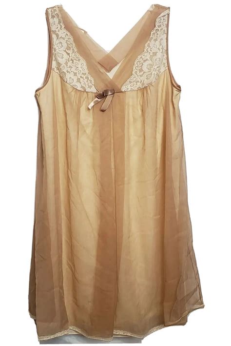 Vintage 1970s Nude Sheer Gem