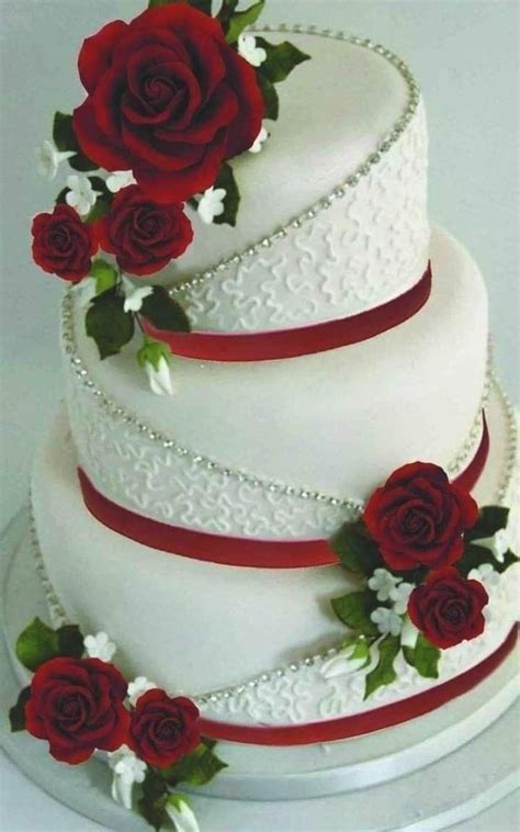 Red White Wedding Cake Artofit