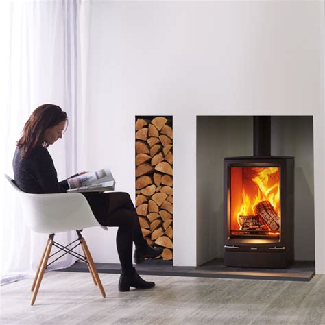 Stovax Vogue Midi T Tall Eco Wood Burning Multi Fuel Stove Flames Co Uk