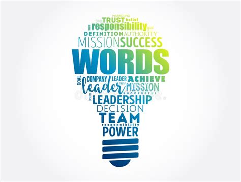 Words bulb word cloud stock illustration. Illustration of design ... 