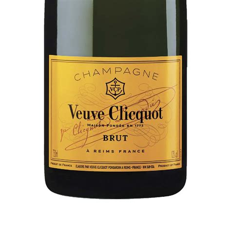 Veuve Clicquot Yellow Label Nv Champagne 750ml Secret Bottle