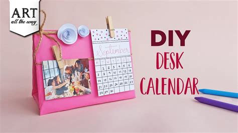 Diy desk calendar desk decor – Artofit