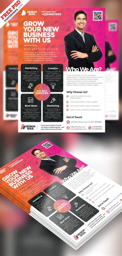 Multipurpose Corporate Flyer Design Free PSD PSDFreebies