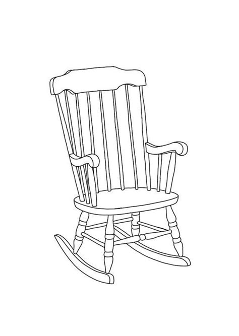 Rocking Chair Easy Drawings Chair Drawing Drawings