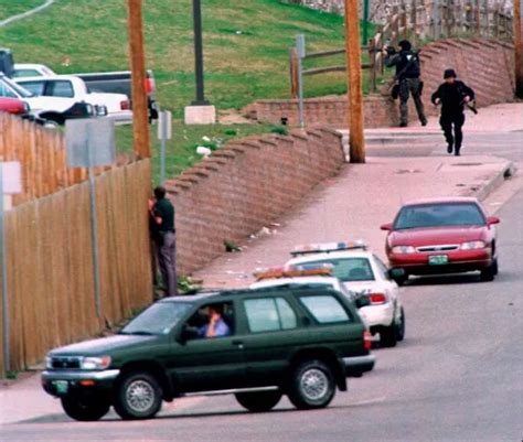 Denver Swat And Other Officials On Scene At Columbine High School