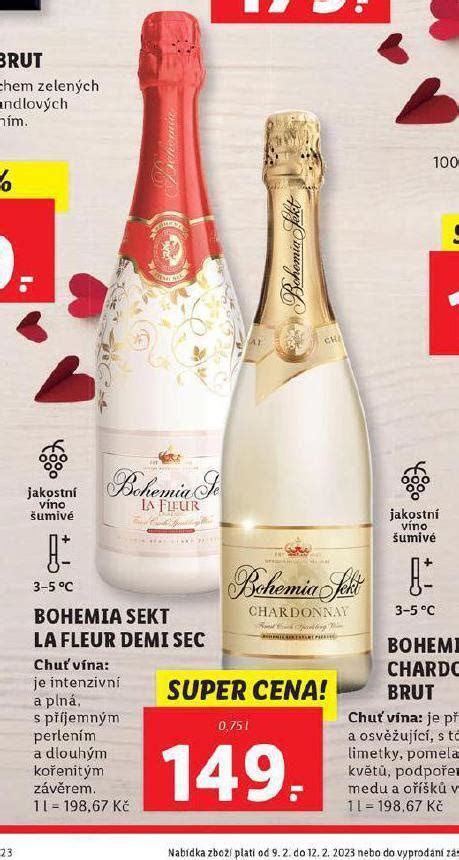 Bohemia sekt la fleur demi sec nabídky v Lidl