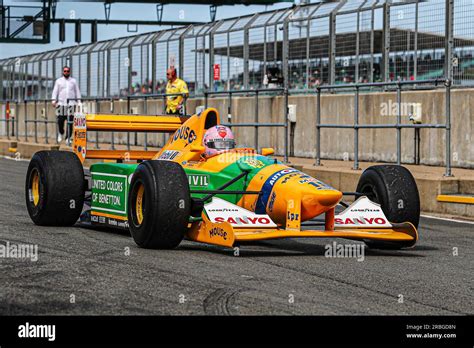 Historical Benetton F1 B192 Drove In 1992 Season By Michael Schumacher