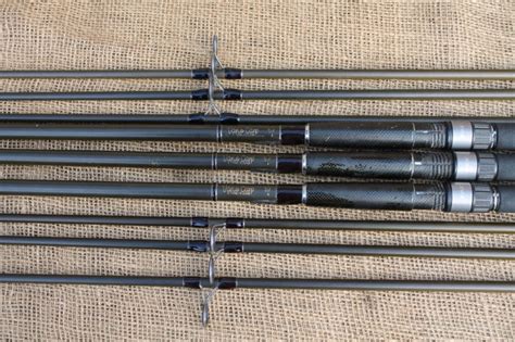 3 X Fox Vario Twin Twip Old School Carbon Carp Fishing Rods 275lb An