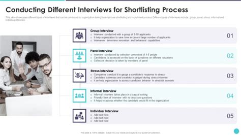 Action Plan To Optimize Hiring Process Conducting Different Interviews