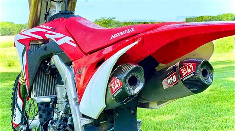 2017 Honda Crf450r Yoshimura Rs 9 Exhaust Youtube