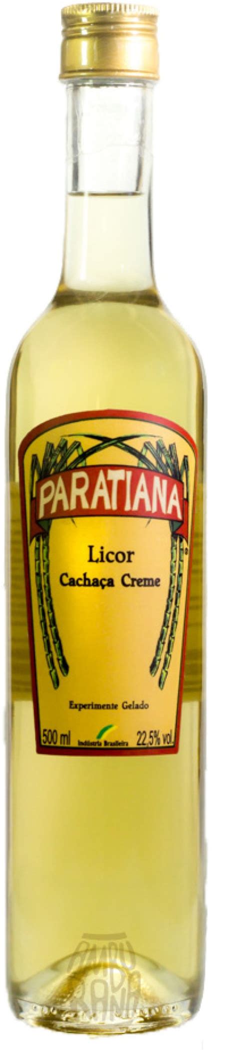 Licor de Cachaça Creme Paratiana 500ml Amburana