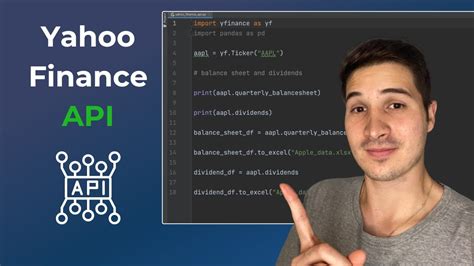 How To Use The Yahoo Finance Api In Python And Excel Youtube