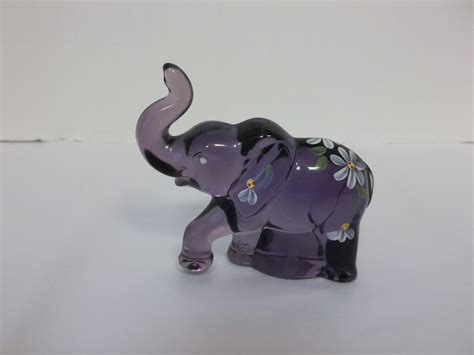 Fenton Glass French Opalescent Hand Painted Elephant Agrohort Ipb Ac Id