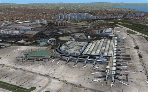 Taxi Gate Ltba Istanbul Ataturk Airport Scenery Fsx