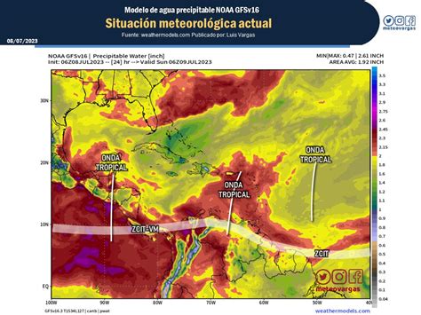 Luis Vargas On Twitter 8Jul Hoy La Onda Tropical Que Se Desplaza Por