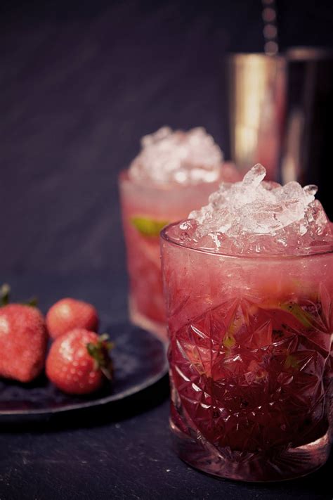 Strawberry Caipirinha Anise Cocktail Bar In London