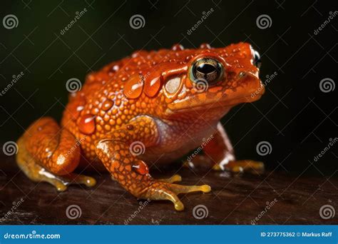 Stunning Close Up Of A Tomato Frog Madagascar Stock Illustration