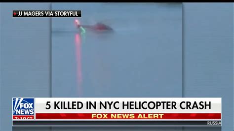 Five Dead After Helicopter Crashes Into New Yorks East River